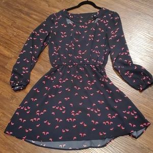 Fit and flare skies are blue dress